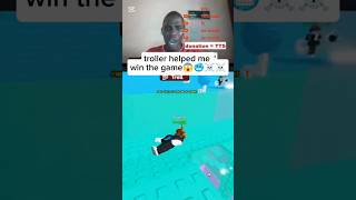 troller helped me win the game😱🥶☠️ #roblox #people troller tower #robloxshort #rebloxgames #fyp