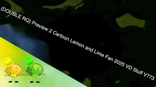 (DOUBLE RQ) Preview 2 Cartoon Lemon and Lime Fan 2025 VD Stuff V773
