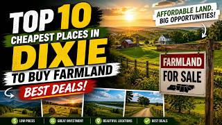 Top 10 Cheapest Places in Dixie to Buy Farmland – Best Deals