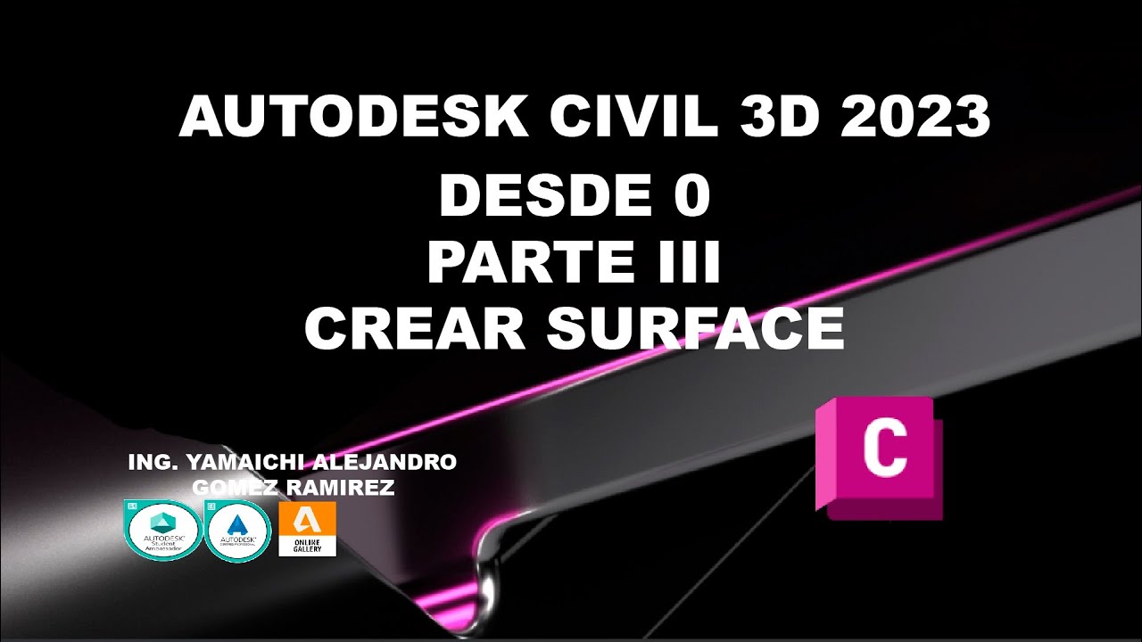 Autodesk civil 3d 2023 desde 0, part III, "SURFACES" - YouTube