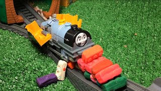 Thomas And Friends Crash N Repair Bash Disney Cars Toys Egg Surprise, Play Doh Story Full Episode