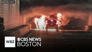 3 cars catch fire in Ted Williams Tunnel