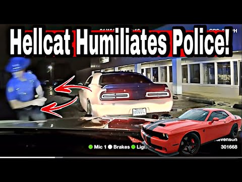 Watch Dodge Challenger Hellcat Outruns Police In The Rain ...