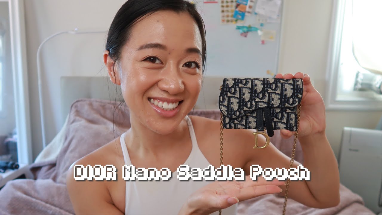 CHRISTIAN DIOR / SADDLE NANO POUCH UNBOXING 👜 