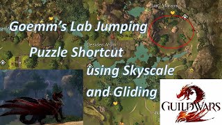 Guild Wars 2 Goemms Lab Jumping Puzzle Shortcut With Skyscale And Gliding