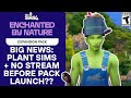 Breaking: Plant Sims, No Stream Before Pack? (Sims 4 Enchanted By Nature)