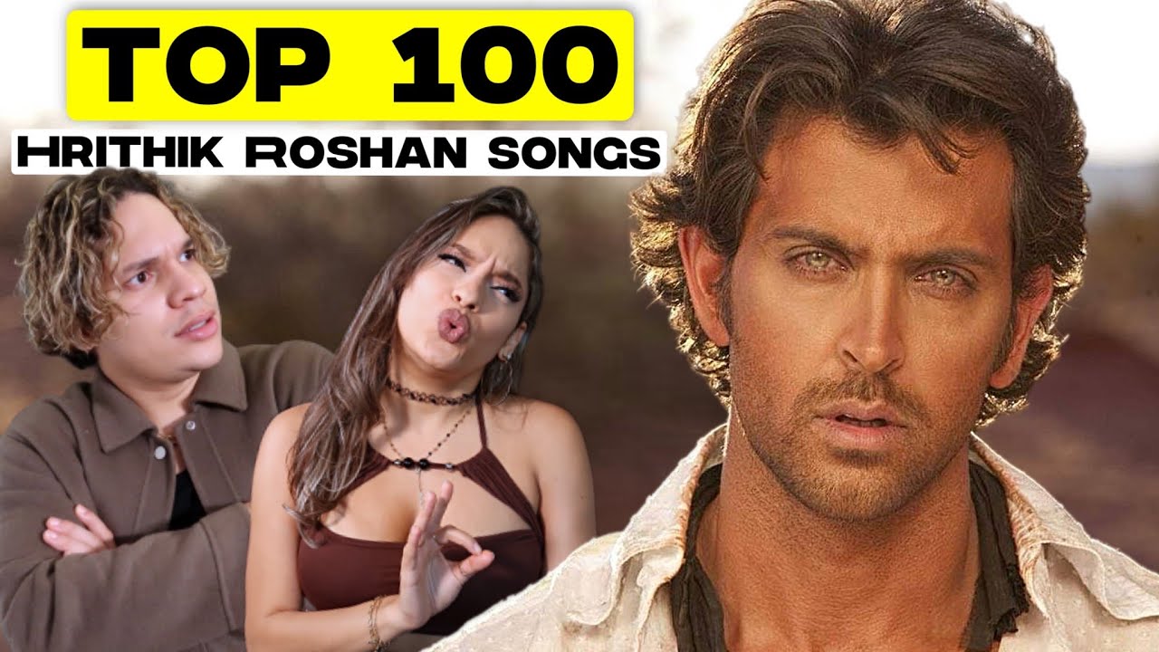 There will never be another one like him in INDIA! Latinos react to Top 100 Hritik Roshan Songs !