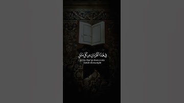 و لقد ضربنا للناس في هذا القرءان من كل مثل لعلهم يتذكرون || سورة الزمر || القارئ: رعد الكردي