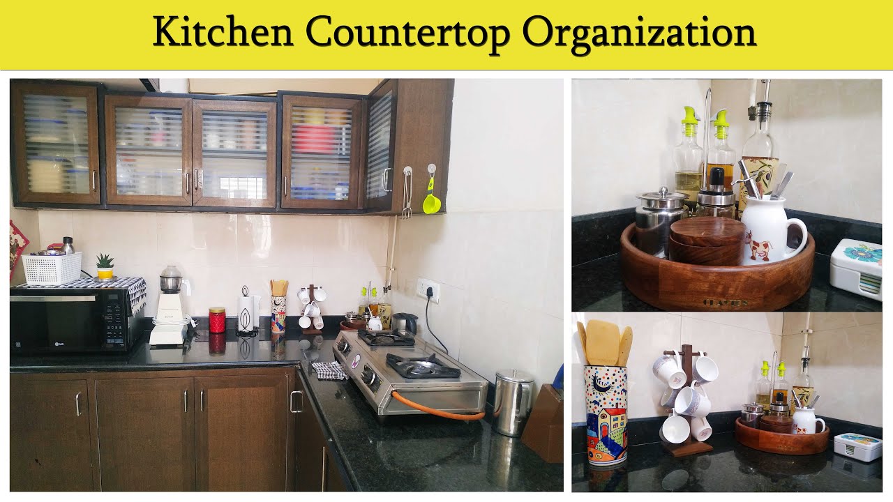 Kitchen Organization Ideas Kitchen Countertop Organization in Tamil