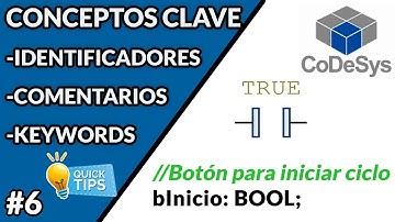 CODESYS 3.5 SP4 - IDENTIFICADORES, PALABRAS CLAVE Y COMENTARIOS