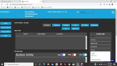 walk through CAD system for distpatcher fivem roleplays