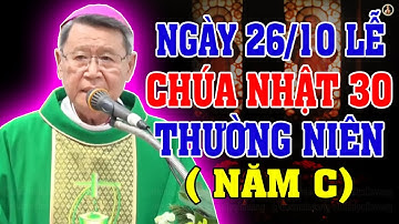 (NGÀY 26/10) LỄ CHÚA NHẬT 30 THƯỜNG NIÊN NĂM C | Bài giảng SÂU SẮC Của ĐC Phêrô Nguyễn Văn Khảm