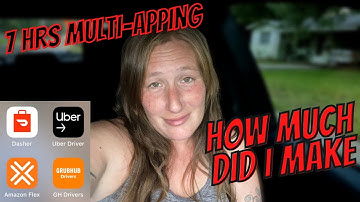 I worked 7hrs to Make That Money Honey🤑| Multi-Apping w/ Amazon Flex, UberEats, DoorDash, & GrubHub