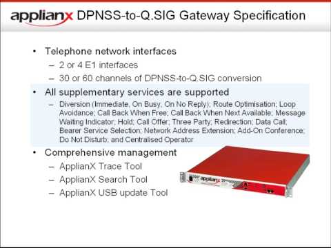 ApplianX DPNSS-to-Q.SIG Gateway