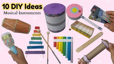 How to Make Fun Musical Instruments Using Everyday Materials | 10 DIY Musical Instruments Ideas