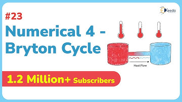 Numerical 4: Bryton Cycle in Gas Turbine Cycle (Bryton Cycle) | GATE Application of Thermodynamic