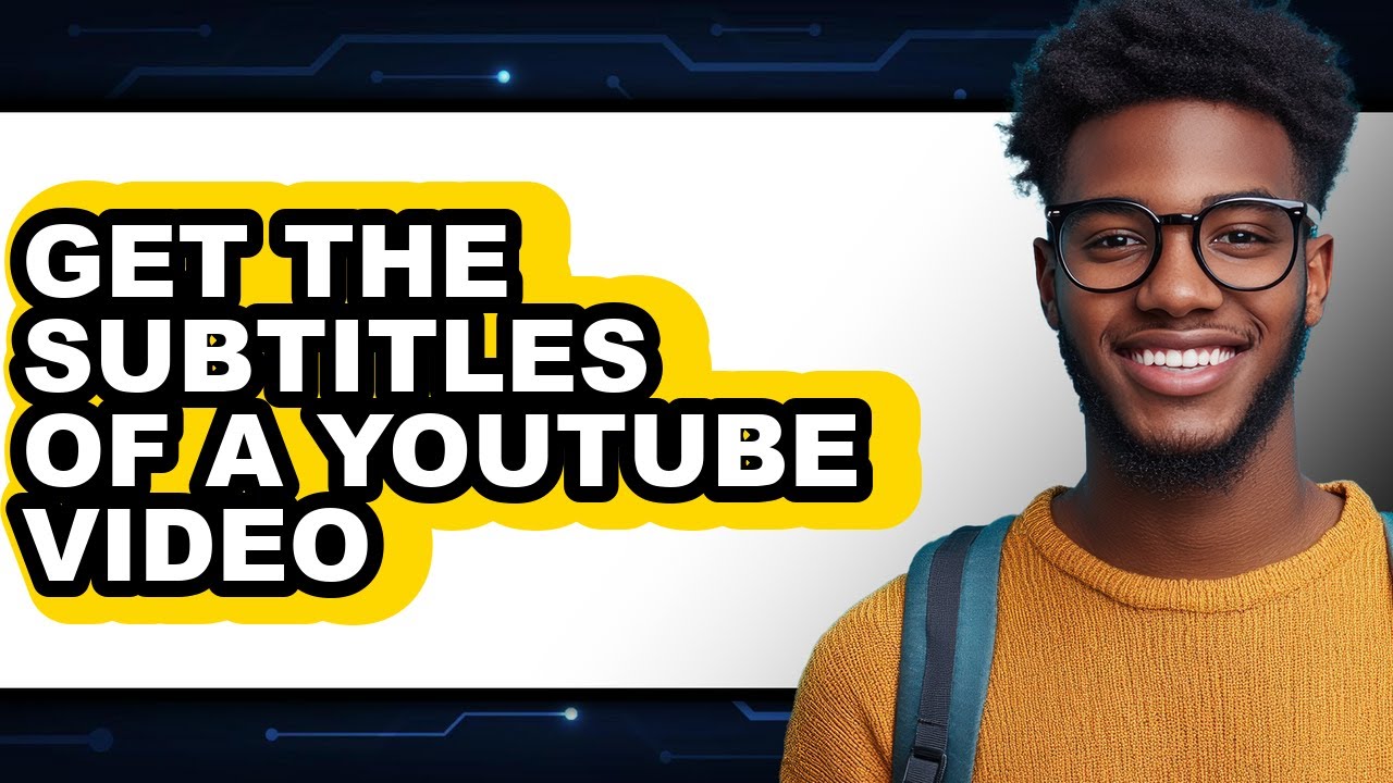 How to Get the Subtitles of a Youtube Video (updated)