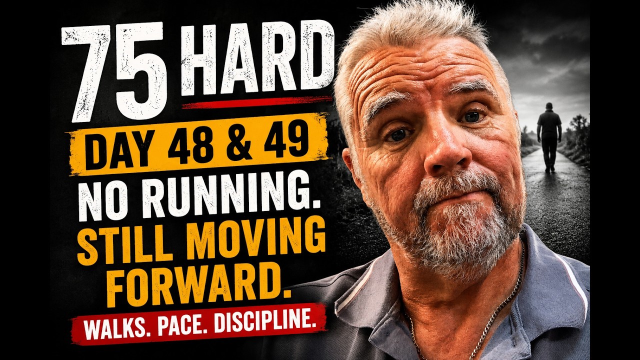 ⁣Can I finish 75 Hard with this knee injury? Day 48/49