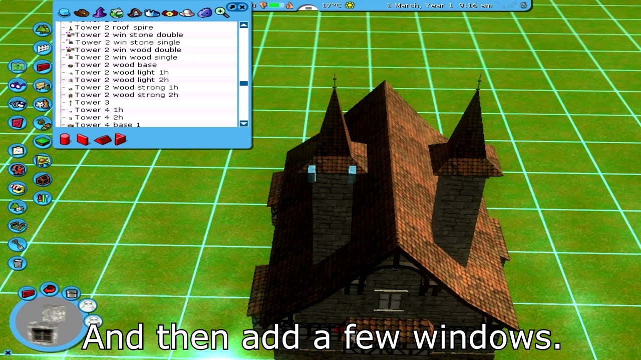 Rct3 Tutorial RCT3 Tutorial - Medieval style houses - YouTube