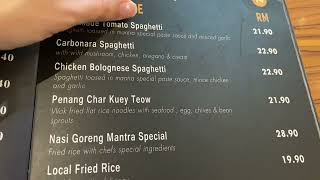 Mantra indian Cuisine - menu and walking directions