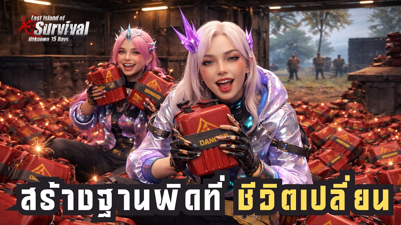 สร้างฐานผิดที่ ชีวิตเปลี่ยน Last island of survival  #lastislandofsurvival 