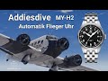 Addiesdive MY-H2 Flieger Uhr / IWC Mark XX Hommage / deutsch