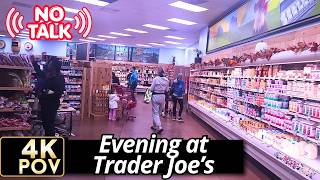 Trader Joe's (Specialty Grocery): Full Store Tour | Ambient 4K POV | Monday Night | No Commentary