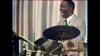 Art Blakey and The New Jazzmen, at the Paris Jazz Festival, november 3rd, 1965 (colorized)