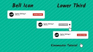 How To Make Subscribe And Bell Icon Lower Third In Kinemaster Using Pixellab