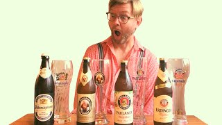 Comparing 4 popular German wheat beers (hefeweizen)