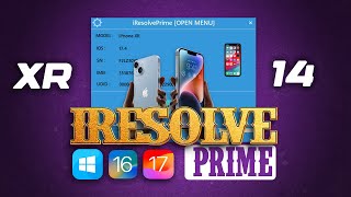 🔥NEW Win Tool iResolve-Prime ONE CLICK iCLOUD OFF💯 All iPhones/iPad Any version 17.5  Open Menu.