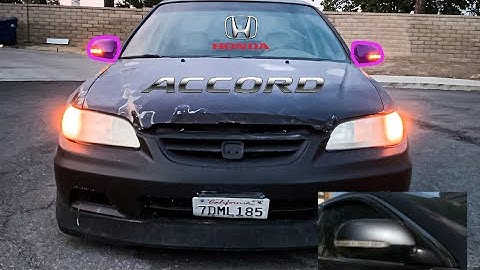 ACURA TSX SIDE VIEW MIRRORS ON A HONDA ACCORD FULL INSTALLATION  ( Honda Accord CG 2001 Build )