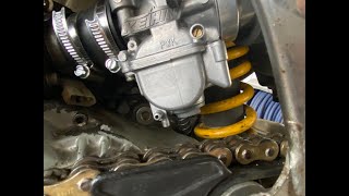 [トライアルバイク]キャブをKEIHINキャブに交換♪