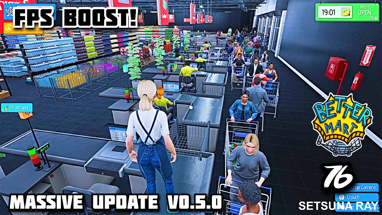 Better Mart Simulator #76 v0.5.0.c New Massive Update! FPS BOOST! Cozy Gameplay