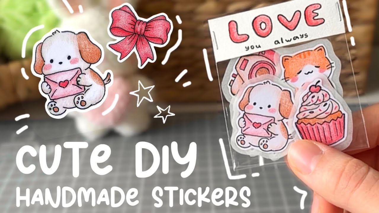 DIY Aesthetic Stickers 🌸✨| Romantic Gift Ideas 💖| Silent Vlog