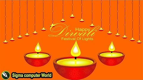 How to Make Happy Diwali wishing card Design in corel draw