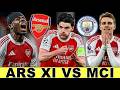ARTETA'S SHOCKING XI CONFIRMED vs MAN CITY | SAKA OUT, EZE STARTS, RICE & ZUBI DOUBLE PIVOT REVEALED
