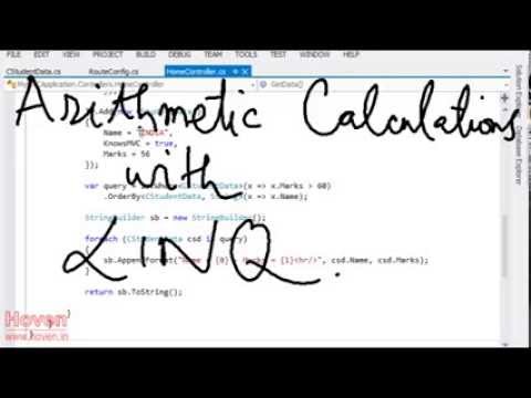 Simple LINQ Arithmetic Operations | MVC for Beginners