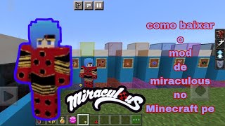 como baixar o mod de miraculous no Minecraft pe🐞 screenshot 5
