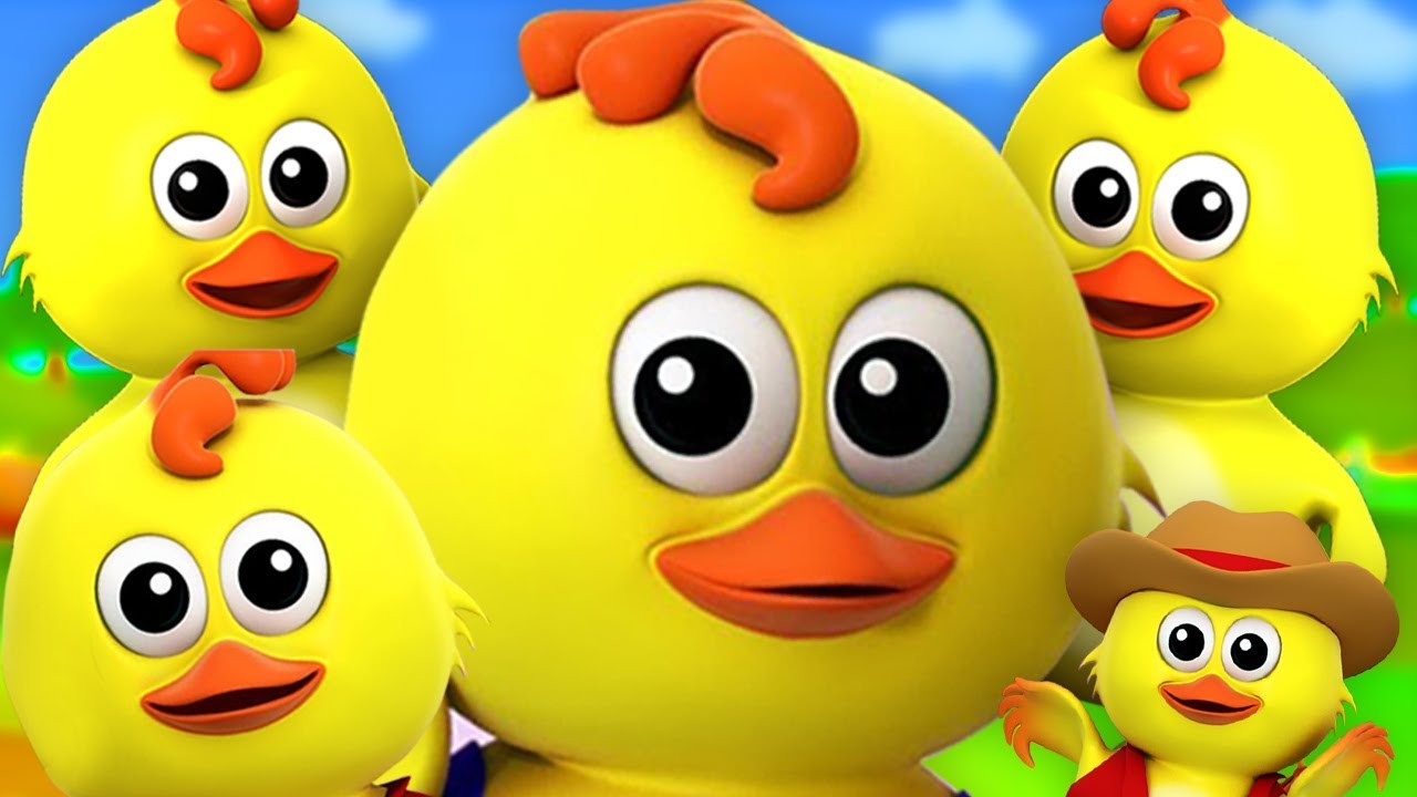 Cinq petits poussins | sauter sur le lit | petite chanson poussins | comptines | Five Little Chicks