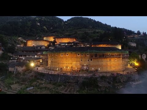 Oriental ancient castle, world architecture：earth buildings of Hakka，Fujian，China