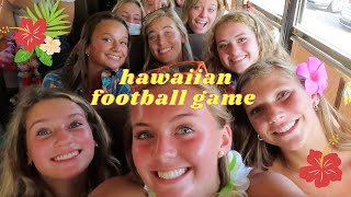 hawaiian out football game | fan bus!