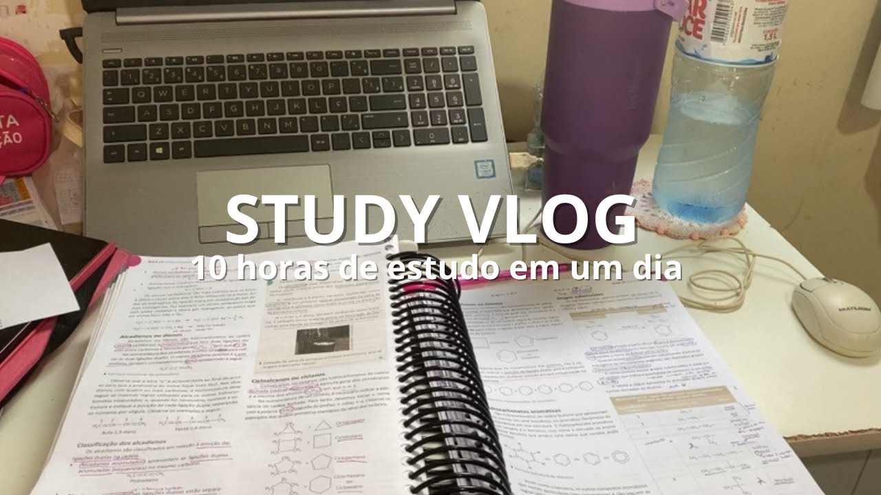 study vlog | 10 horas de estudo | planilha | organização semanal | vestibular