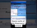 #basics Parts of Ms PowerPoint window all must know about it #mspowerpoint#computerzone