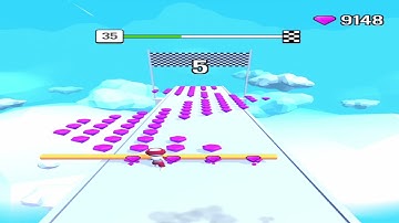 Roof Rails Level 35 - gameplay (ios android) walkthrough all levels