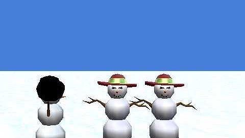 Alice Programming Snowman Flipping Hat