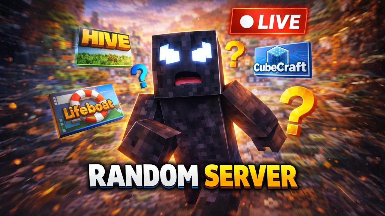 🔴 LIVE Random Minecraft Server Challenge… - YouTube