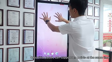 The most widely used floor standing advertising signage, touch screen kiosk, Just like a large phone