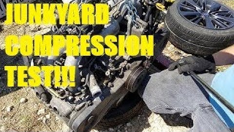 Junkyard compression test!  Check engines without a battery, with simple hand tools!