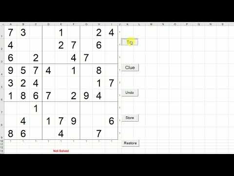 Sudoku in Excel